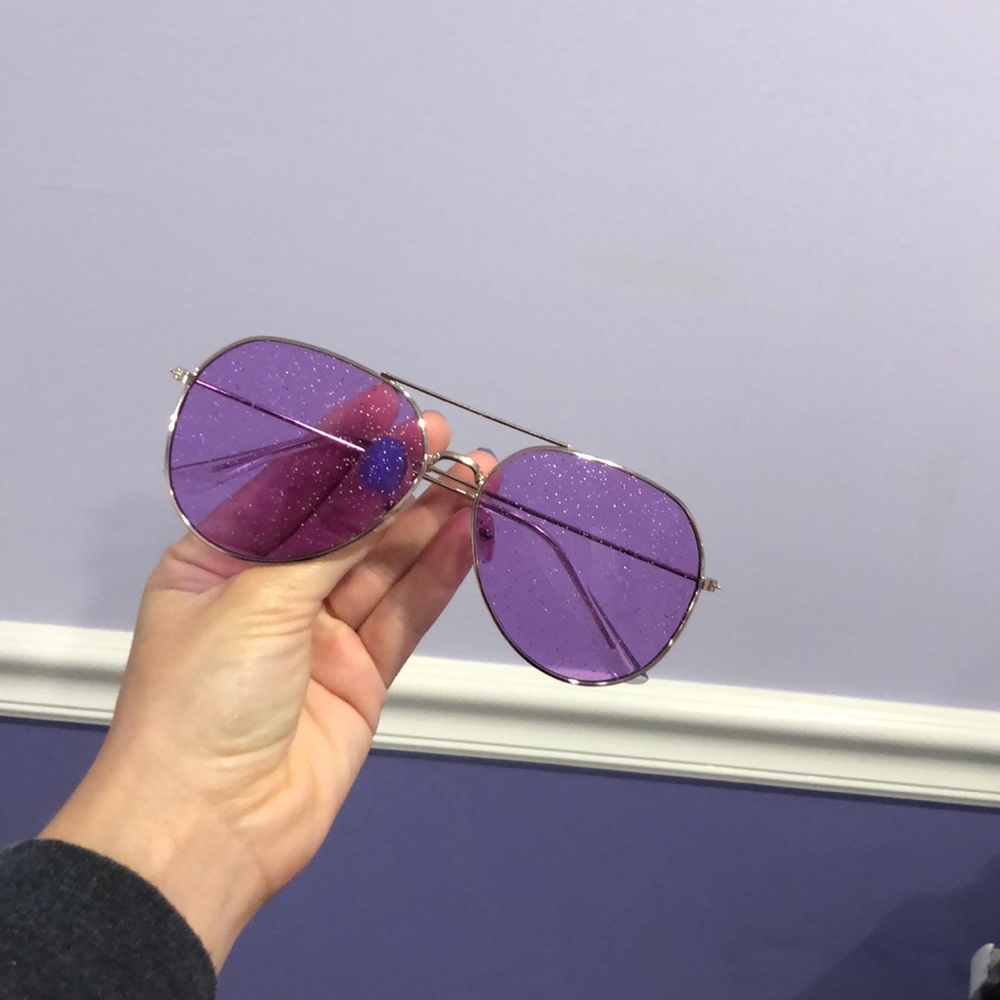 Brand new fun sparkly purple sunglasses
